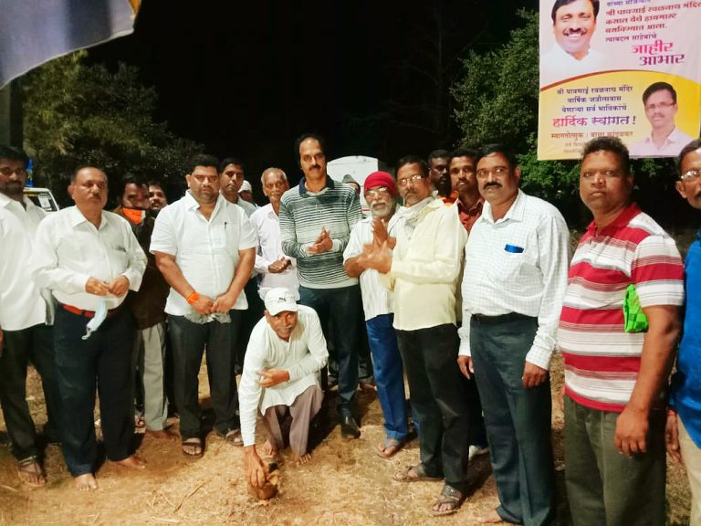 श्री.पावणाई रवळनाथ मंदिर कसाल येथे हायमास्टचे आ. वैभव नाईक यांच्या उपस्थितीत उदघाटन  खा. विनायक राऊत यांच्या खासदार फंडातून निधी मंजूर