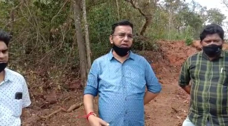 Illegal hill cutting at Salvador de Mundo, complaint filed