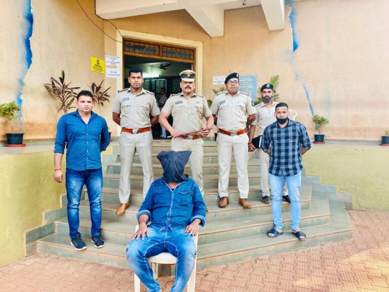 Tamil Nadu native arrested with Ganja worth 1.5 lakh by Pernem Police.