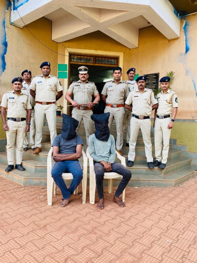 Two arrested by Pernem Police in a major theft case. Stolen Gold recovered.