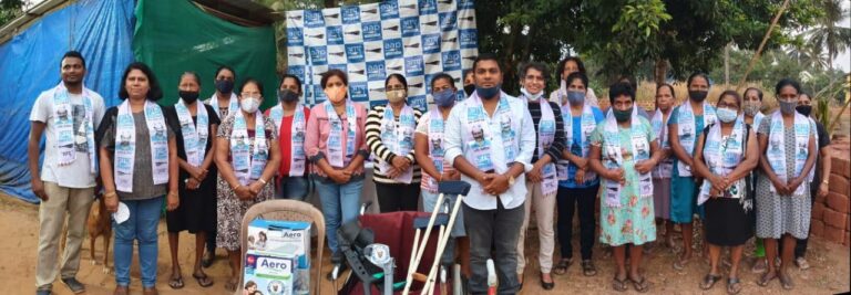 AAP Opens its third Medical Equipment Clinic operated by women wing, Colvas’s differently abled residents to get benefited