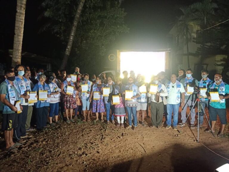 Benaulikars gathered to support AAP’ Veej Andolan