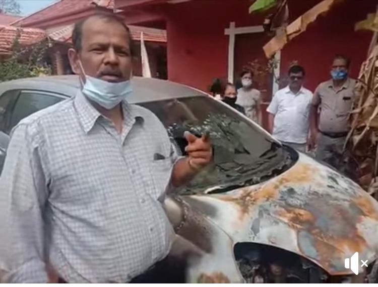 Goons set Ambaji, Fatorda resident’s car ablaze during wee hours of Saturday
