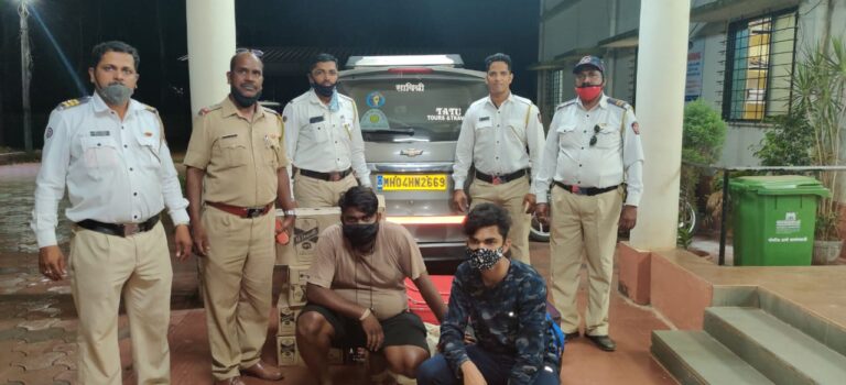 जिल्हा पोलिसांची १० लाख ४० हजारांच्या बेकायदा दारूवर दोन ठिकाणी मोठी कारवाई  एका कारवाईत संशयित पसार होण्यात यशस्वी