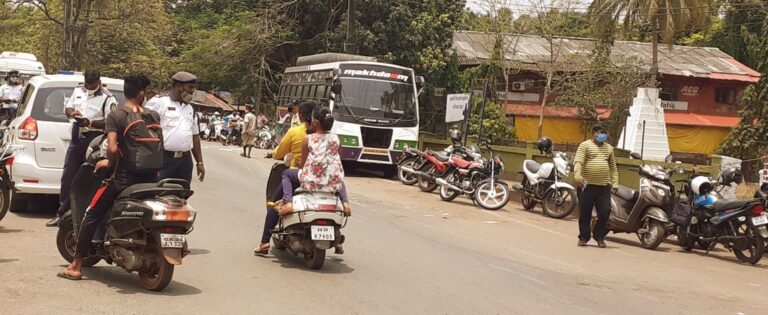 Fines worth Rs 2 lakh collected by Valpoi police from people for not wearing mask Devendra Gaonkar  Sattari