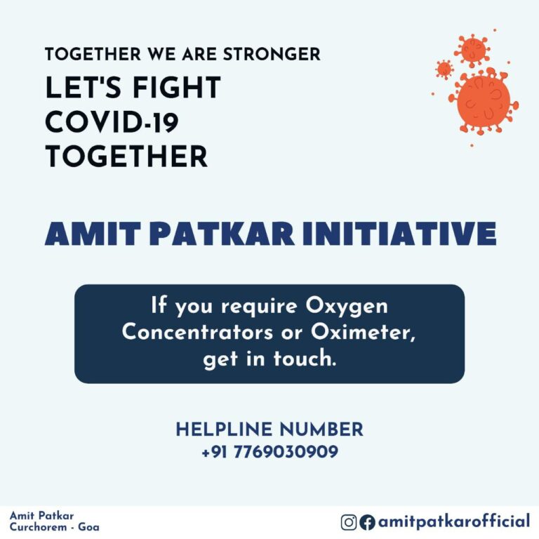 Amit Patkar initiative to help COVID-19 patients at Curchorem, ALS Ambulance to be commissioned on Thursday
