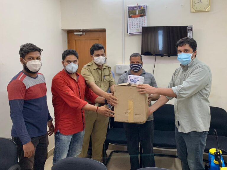 The Panaji unit of Aam Aadmi Party donated N95 masks to the city’s frontline warriors on Monday.