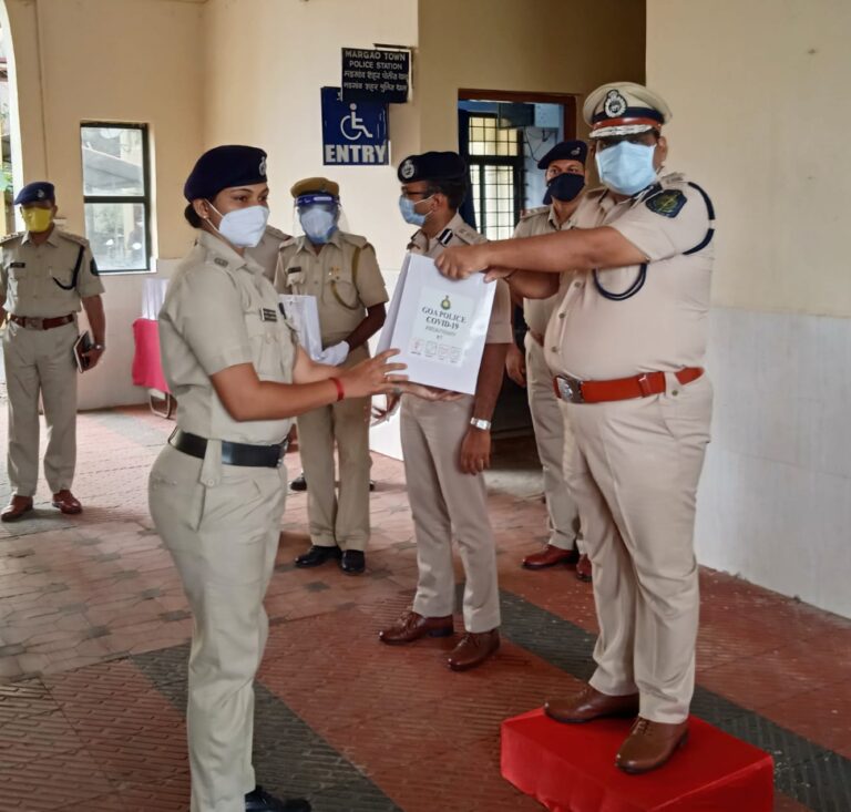 DGP distributes covid precautionary kits to all South Goa District Police