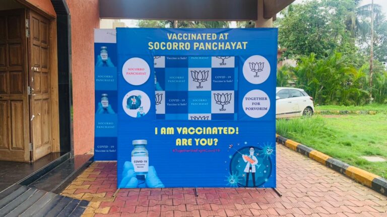 Porvorim BJP workers use Tika Utsav for party promotion, such hoardings absent in rest of places