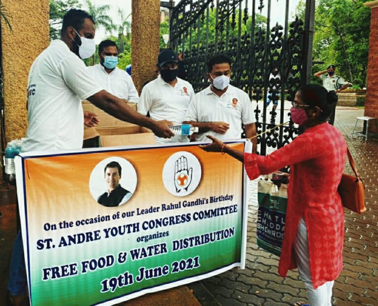 Youth Congress distributes food packets in GMC