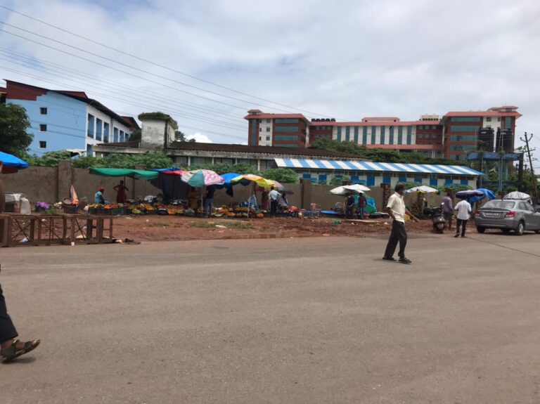 After demolition Vendors have started their business at the same spot outside GMC   