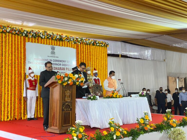 P S Sreedharan Pillai sworn in as Goa Governor