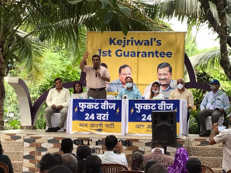 AAP’s Power Minister Satyendar Jain arrives in Goa meets with Women groups and farmers