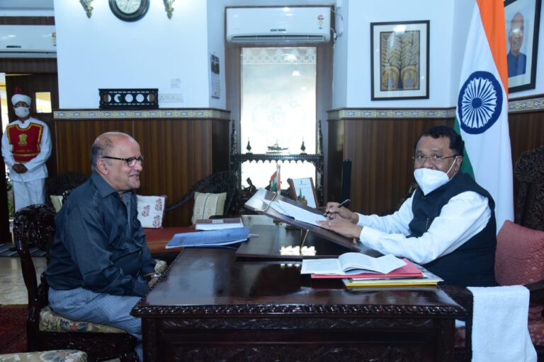Aires meets Governor again over Lokayukta report on inaction by CM against Pandurang Madkaikar