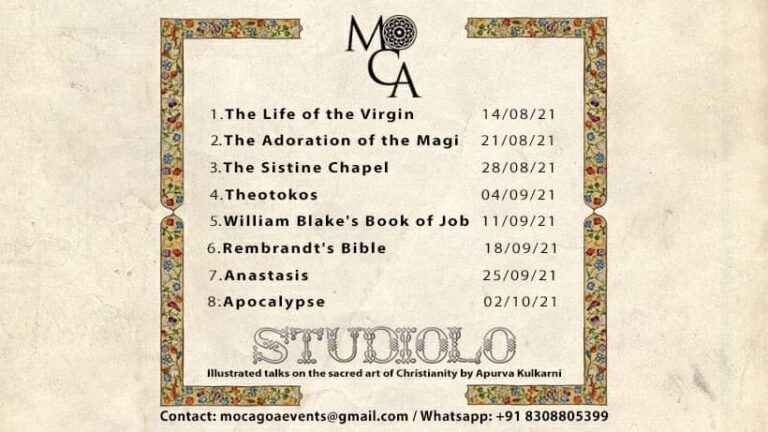 Studiolo, talks on illustrated Christian art to begin from august 14