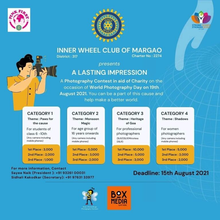 Inner Wheel Club of Margao announces photography contest