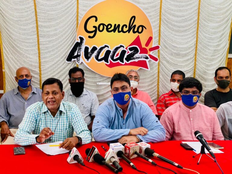 Goencho Avaaz Party announces candidates in Tivim and Calangute