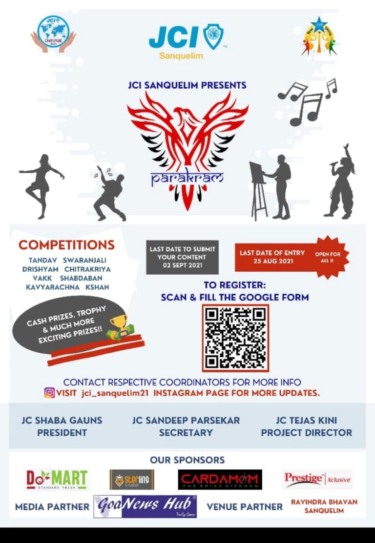 Sanquelim JCI adds to the colours of patriotism through its series of online competitions “Parakram”