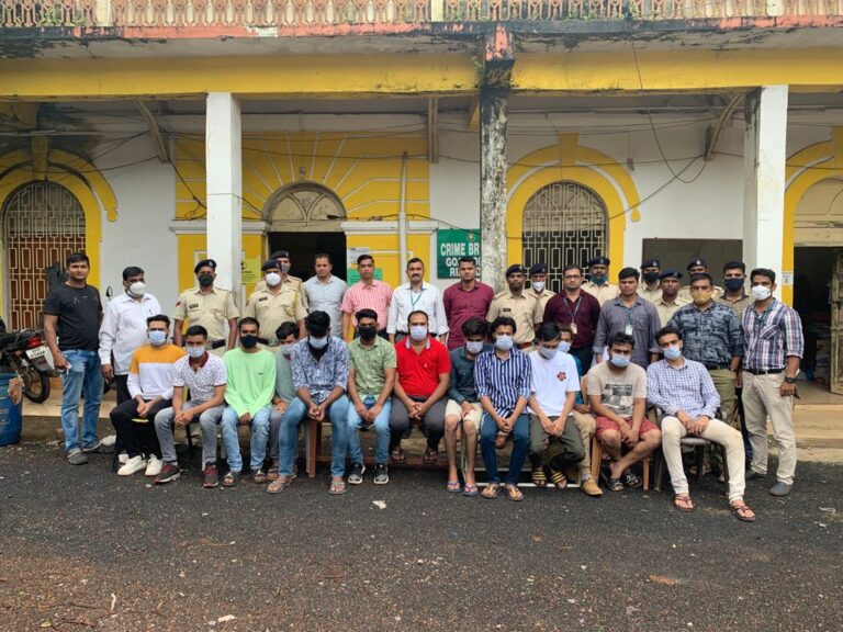 13 men arrested in Goa for running fake call centre from Morjim