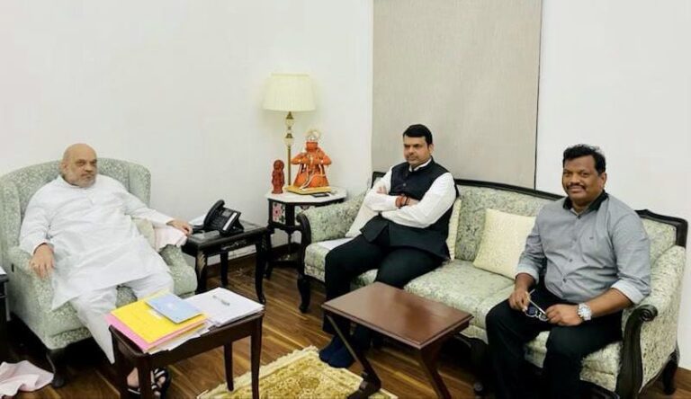 Michael Lobo meets Amit Shah, Devendra Fadanavis in New Delhi