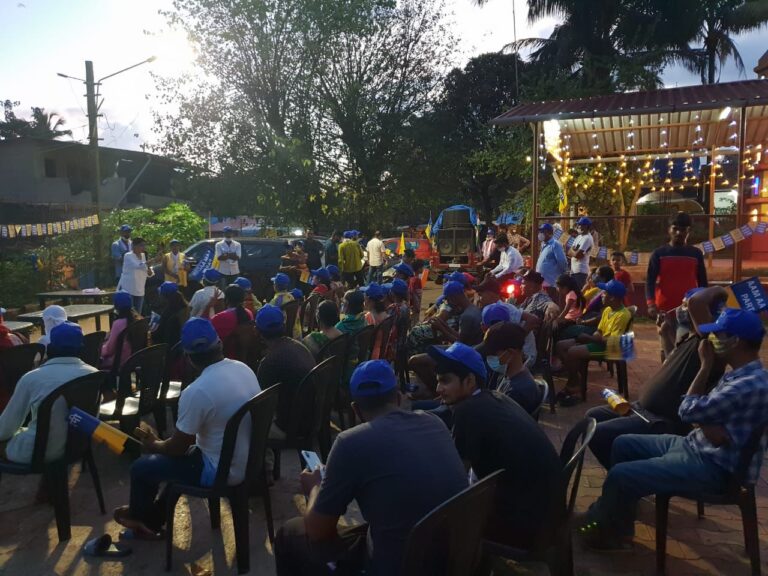 Aldona gears up for Arvind Kejriwal’s Job Guarantee, AAP Volunteers hit the street with Rozgaar Yatra