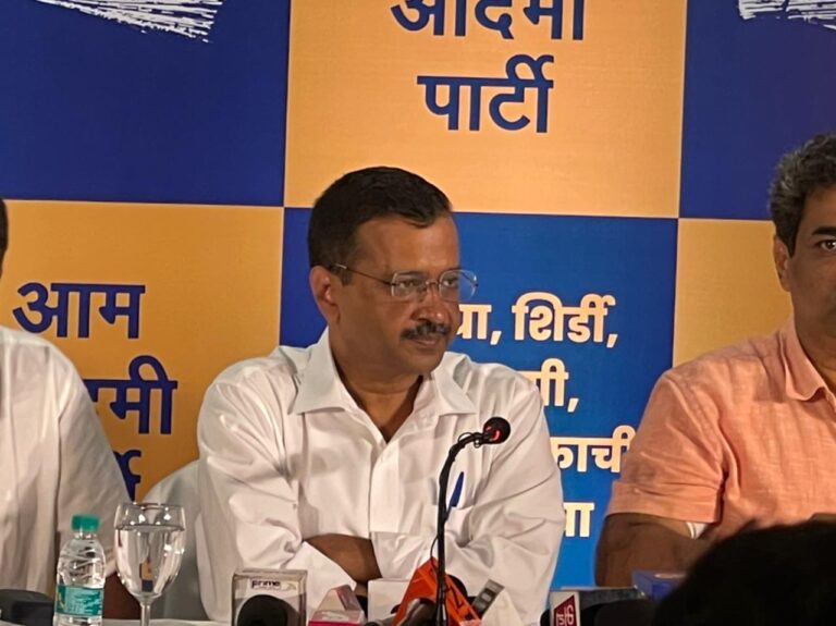 Kejriwal accuses BJP of protecting Pramod Sawant
