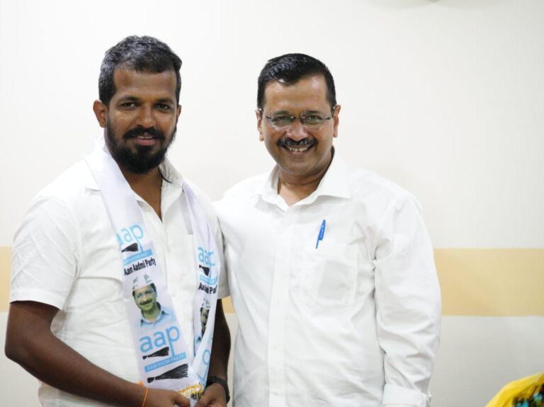 General Secretary of BJP Calangute Block & BJP Goa Kisan Morche Vice President Sudesh Mayekar joins AAP!
