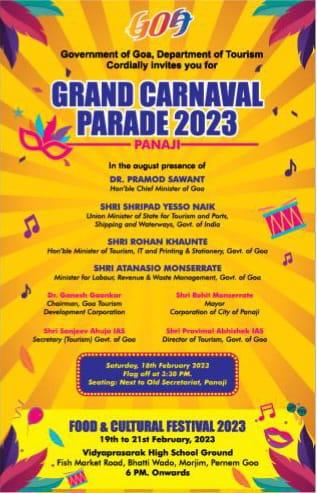 Grand Carnival Parade 2023 Panjim