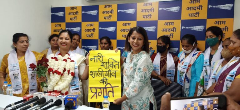 Pragati Pednekar, Ex ZP Candidate and social worker from Saligao Reis Magos joins AAP