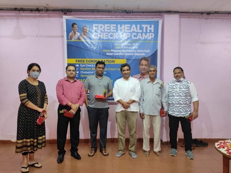 AAP’s holds free health check-up camp in Mapusa