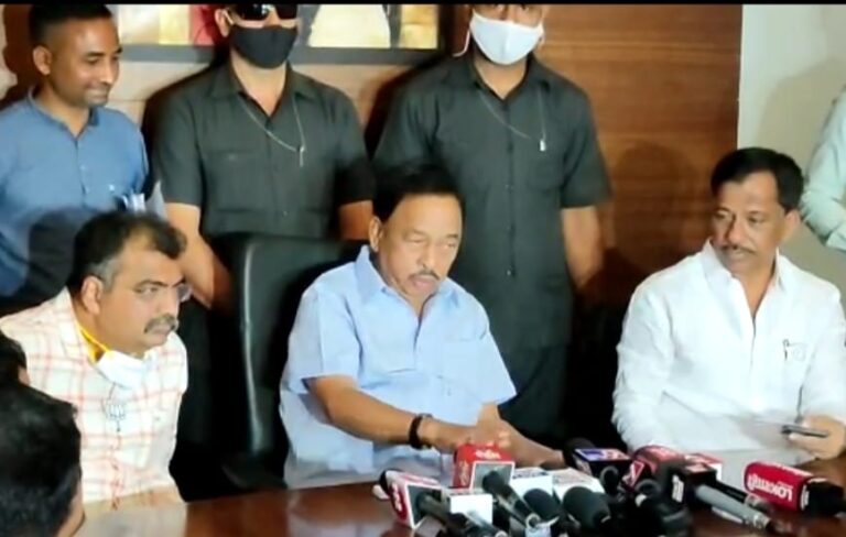 नारायण राणेंकडून आमदार नितेश राणे यांच्या कृतीचे समर्थन  कणकवलीतील पत्रकार परिषदेत दादांचा राज्य सरकारवर घणाघात