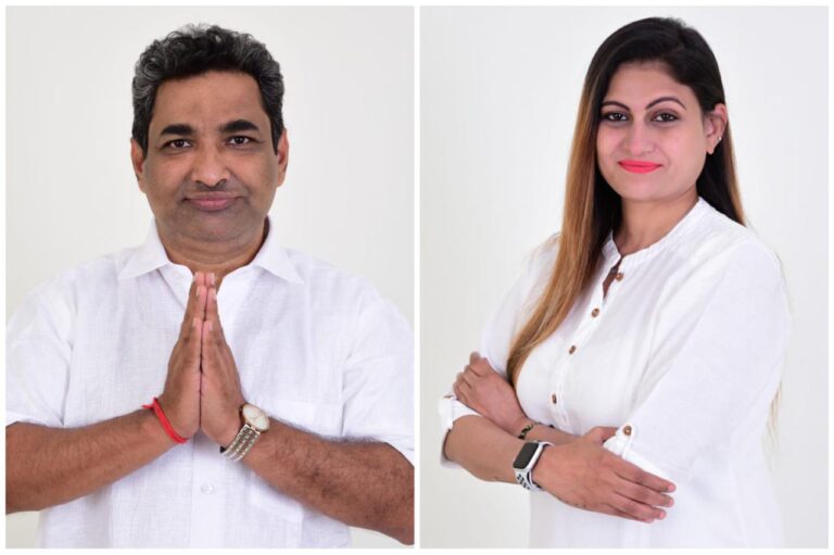 AAP Goa Convener Rahul Mhambre and AAP VP Pratima Coutinho filed their candidature from Mapusa and Navelim respectively
