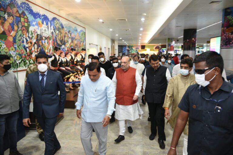 Amit Shah arrives on one day visit to Goa on Sunday