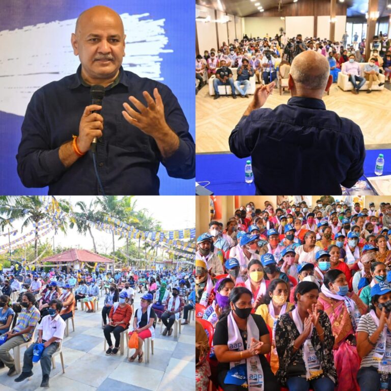 ”Vote for AAP to defeat BJP, if you vote for any ther party it will go to BJP only”:Manish Sisodia