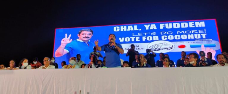 Reject Communal and Corrupt BJP that Looted Goa – Vijai Sardesai