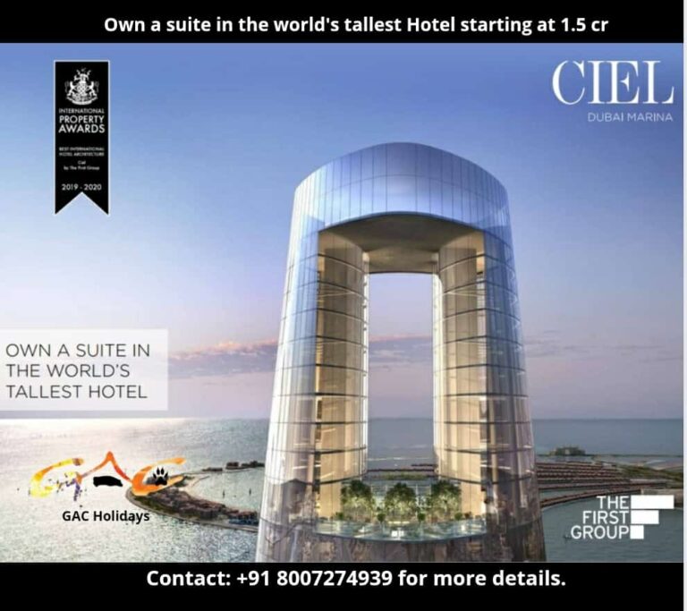 Goans can now invest in the world’s tallest Hotel at 1.5 cr after Goan company GAC Holidays collabrates with The First Group in Dubai