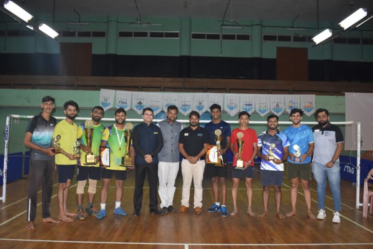 JCI Smashers: Aditya Desai, Prasad Patil wins All Goa Men’s Double (Non-ranking) Badminton Tournament