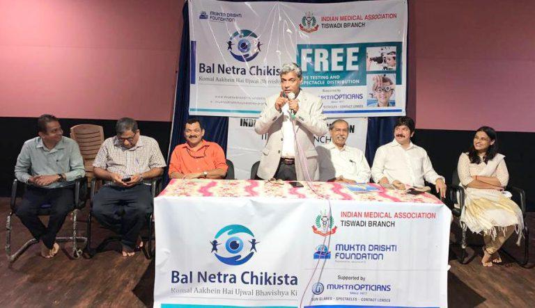 IMA Tiswadi, Mukta Dhrishti Foundation flags off Bal Netra Chikitsa