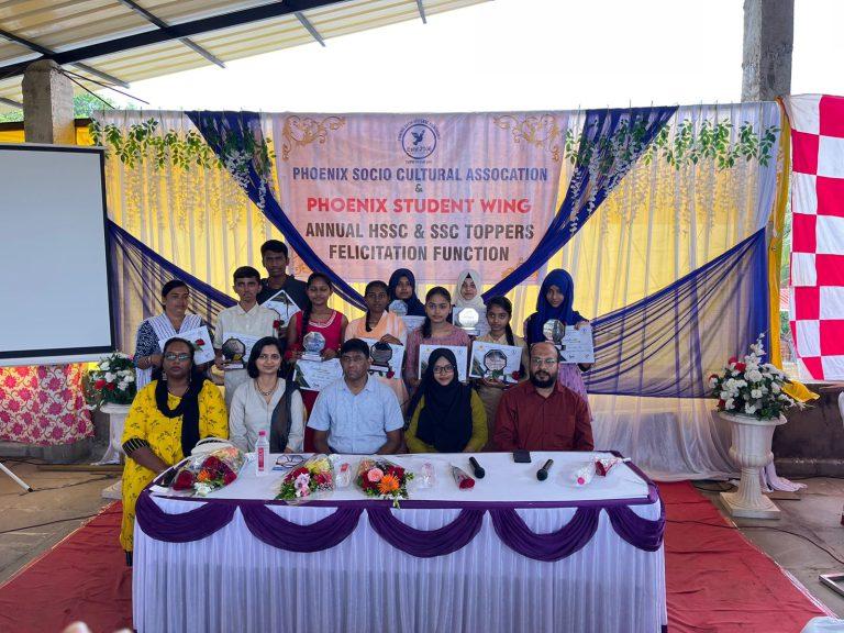Phoenix association felicitated toppers of SSC and HSSC.