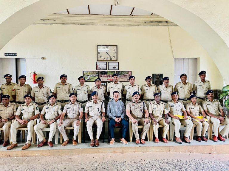 IGP felicitates Anjuna, Saligao police teams for detecting blind burglary
