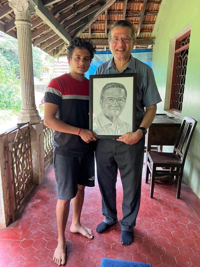 When Aldona MLA Carlose Alvares Ferreira meets a true artist