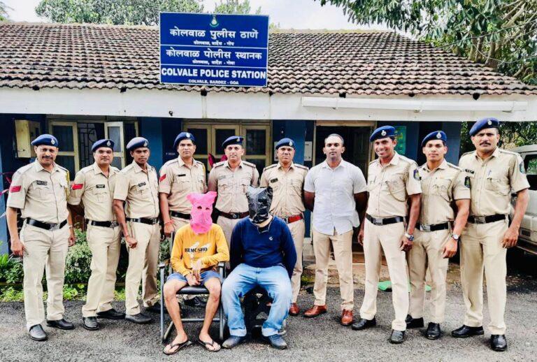 Two arrested for theft in shop by Colvale Police.