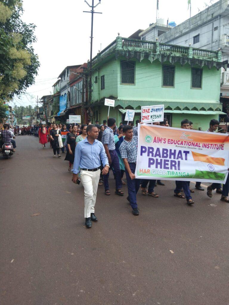 AIMS Institute organised Tiranga Rally