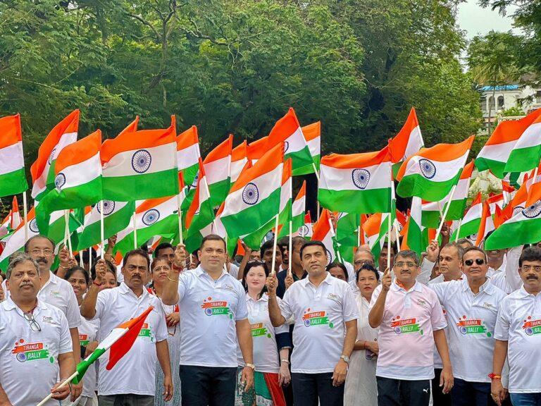 CM leads Tiranga Yatra in Goa