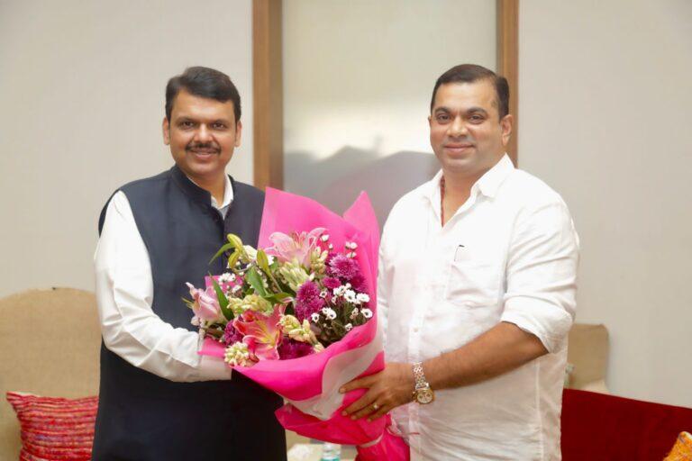 Tourism Minister Rohan Khaunte meets Devendra Fadanavis