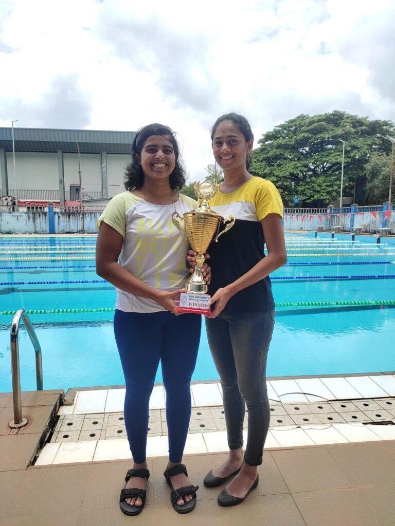 Agnel Institute of Technology and Design are Champions of Intercollegiate Swimming Championship.