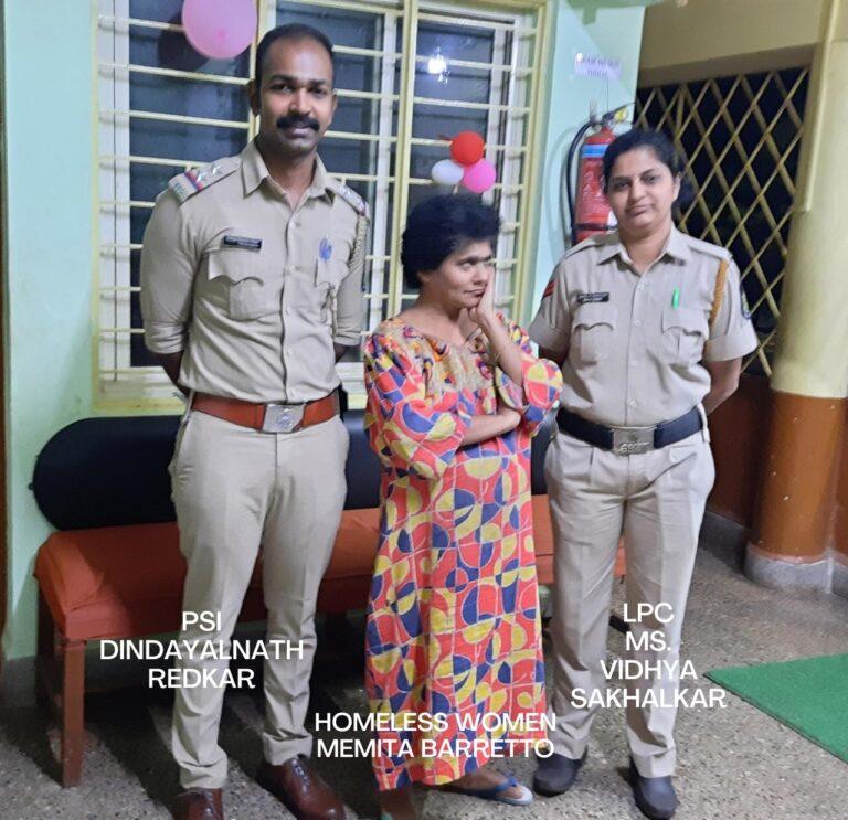 Fatorda police rescues homeless woman, NGO Street Providence provides her shelter