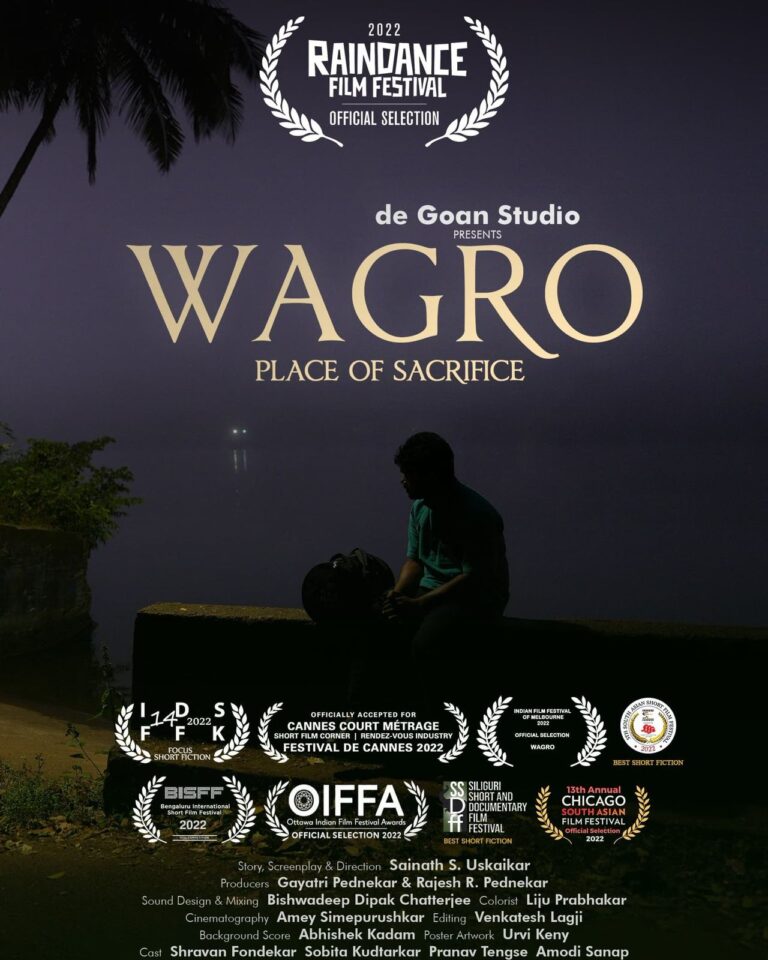 Minister Rohan Khaunte congratulates Sainath Uskaikar for selection of WAGRO  in Raindance Film Festival