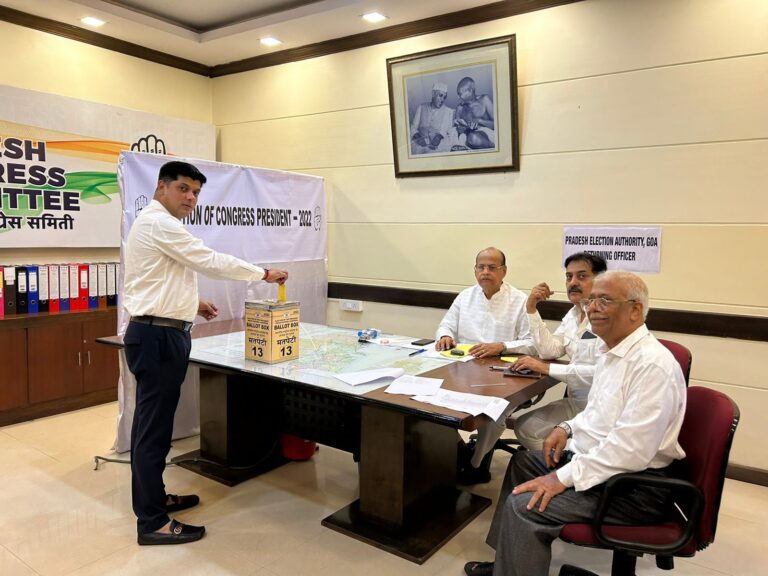 Elections for the post of AICC President begins in Goa