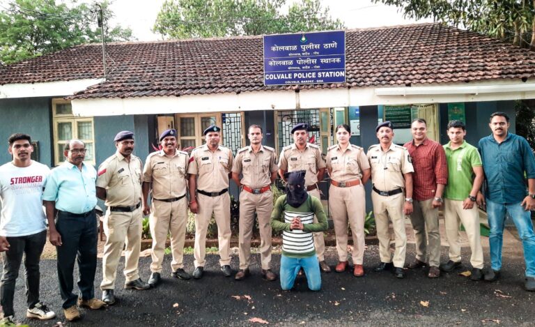 One arrested for possession of Ganja by Colvale Police